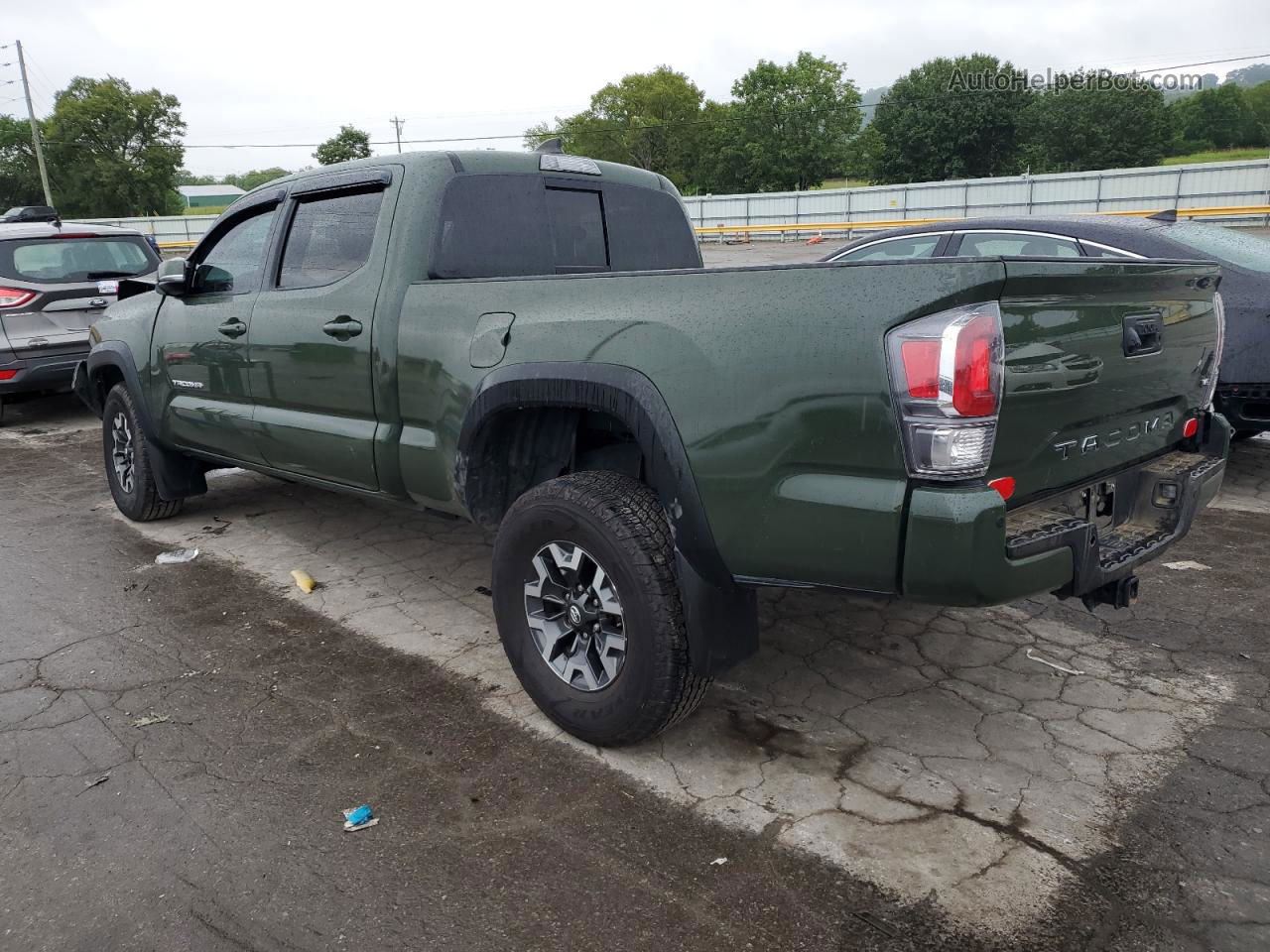 2021 Toyota Tacoma Double Cab Зеленый vin: 3TMDZ5BN4MM116883