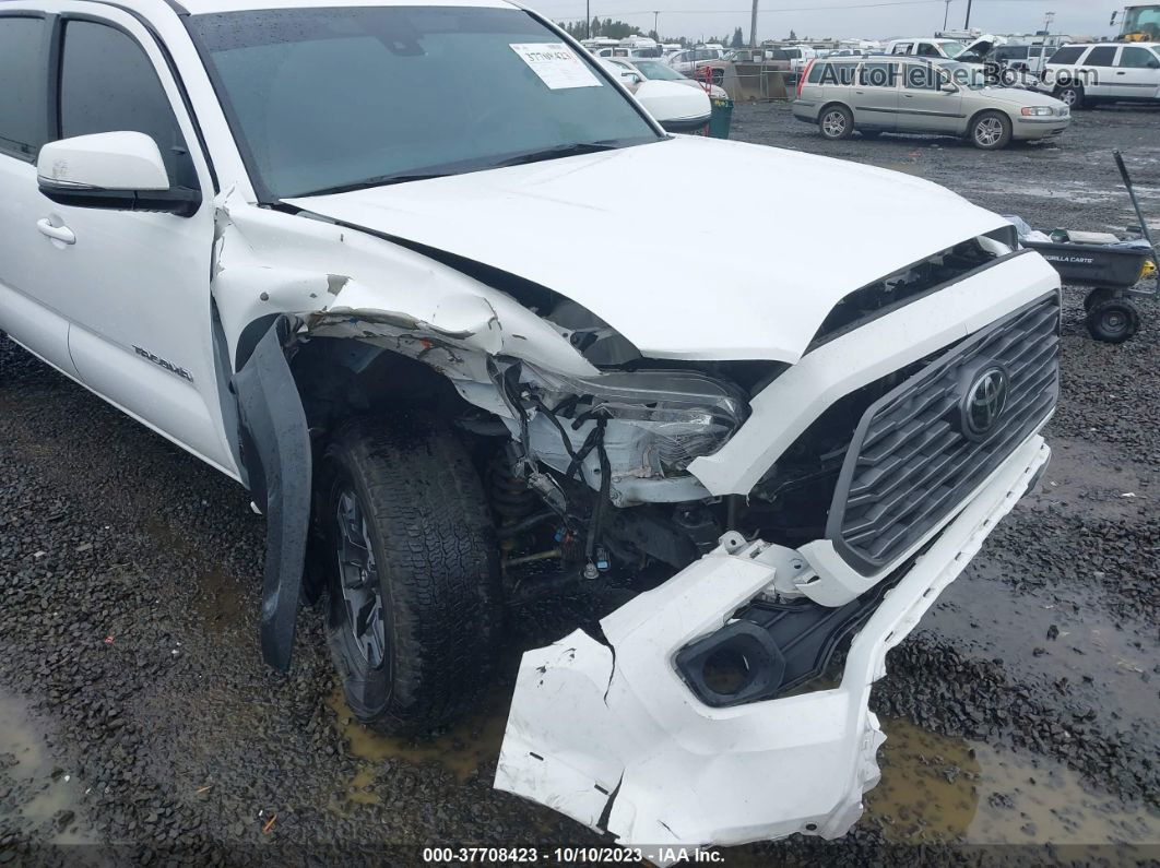 2021 Toyota Tacoma 4wd Sr5/trd Sport White vin: 3TMDZ5BN4MM118682