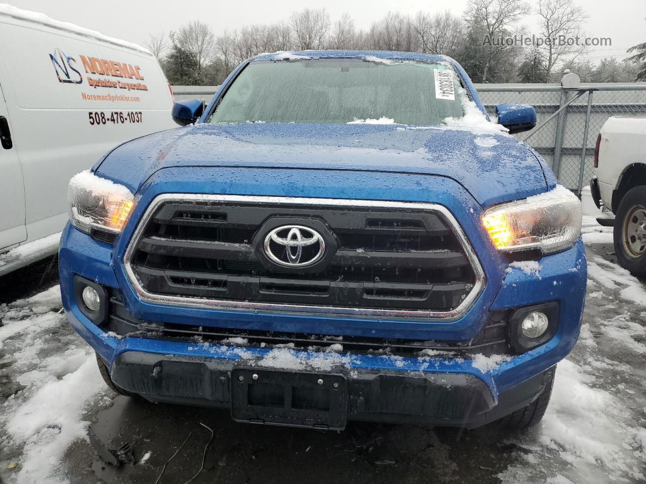 2017 Toyota Tacoma Double Cab Blue vin: 3TMDZ5BN5HM026356