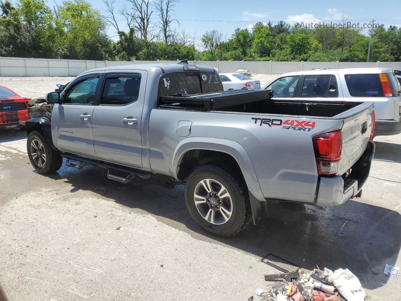 2019 Toyota Tacoma Double Cab Gray vin: 3TMDZ5BN5KM061003