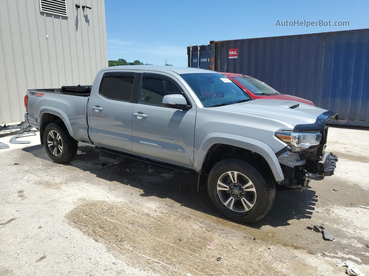 2019 Toyota Tacoma Double Cab Gray vin: 3TMDZ5BN5KM061003