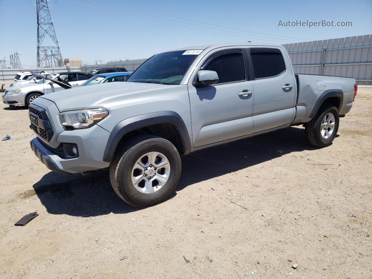 2019 Toyota Tacoma Double Cab Gray vin: 3TMDZ5BN5KM062989