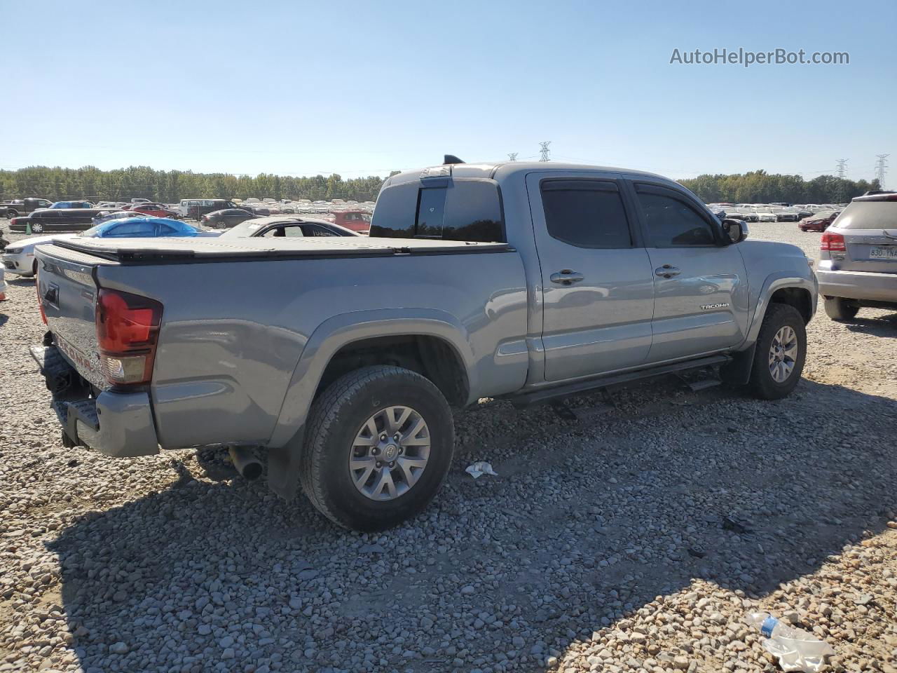 2019 Toyota Tacoma Double Cab Серебряный vin: 3TMDZ5BN5KM063723