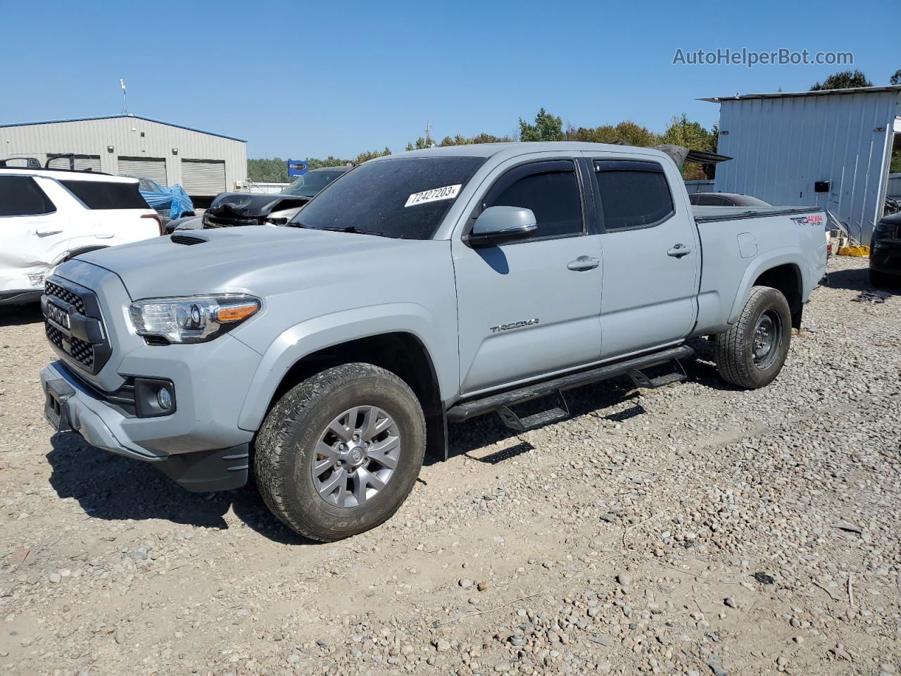 2019 Toyota Tacoma Double Cab Silver vin: 3TMDZ5BN5KM063723