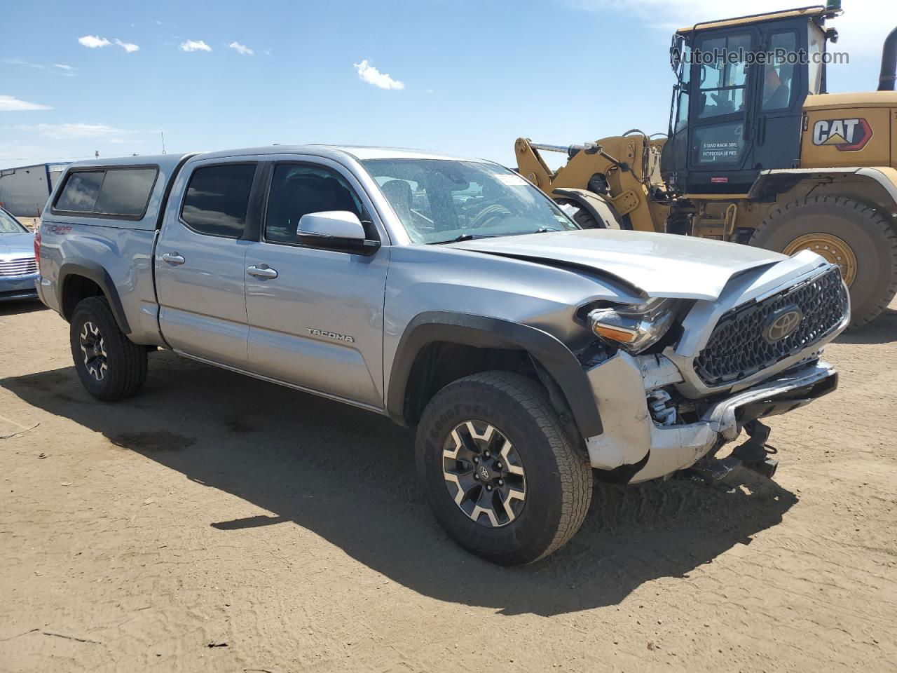 2019 Toyota Tacoma Double Cab Gray vin: 3TMDZ5BN5KM075502