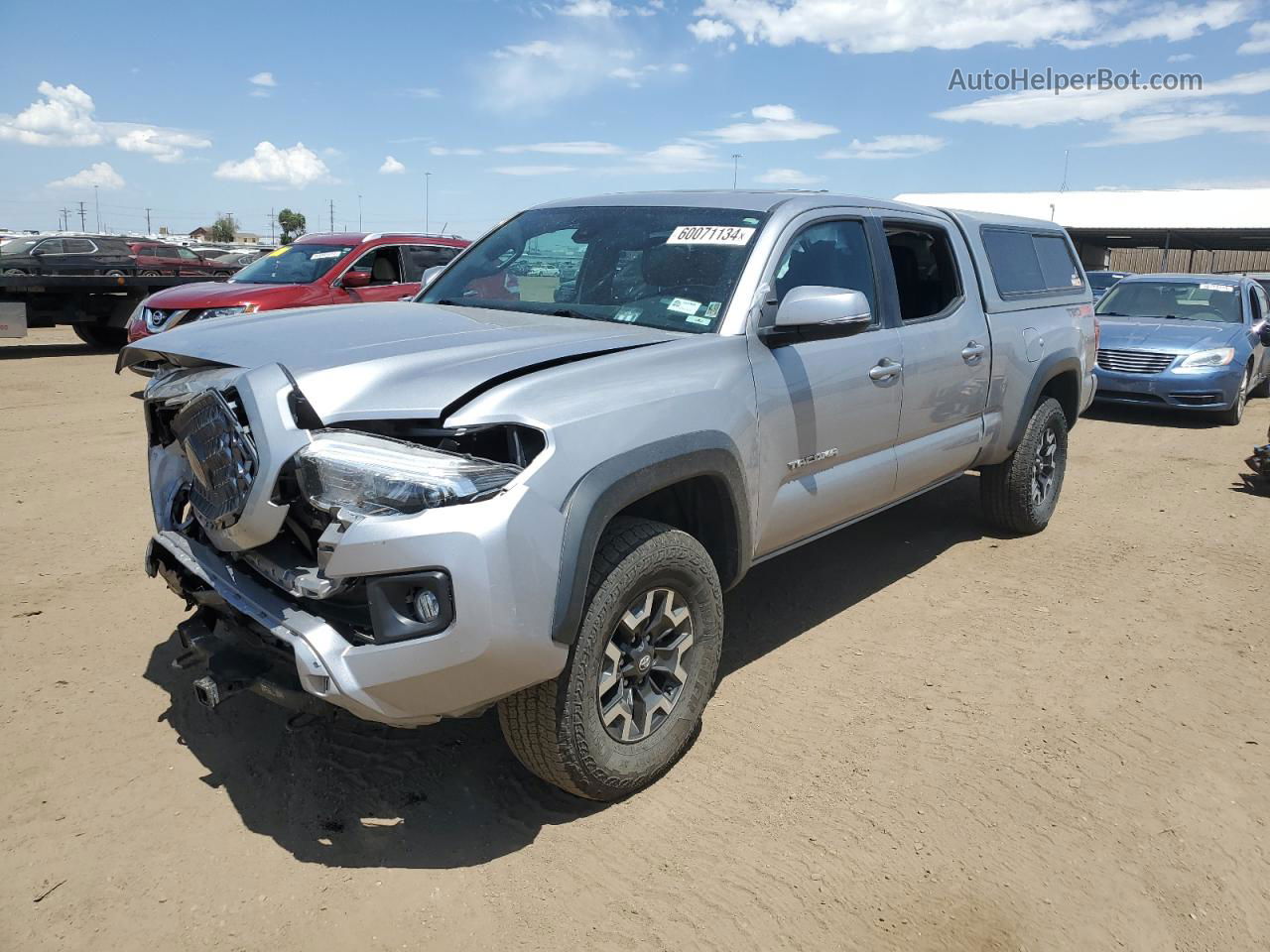 2019 Toyota Tacoma Double Cab Gray vin: 3TMDZ5BN5KM075502