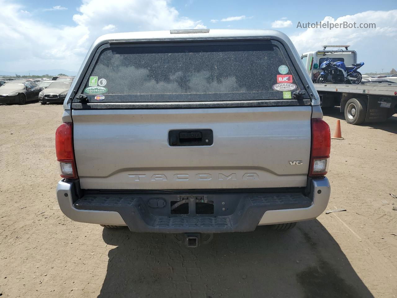 2019 Toyota Tacoma Double Cab Gray vin: 3TMDZ5BN5KM075502