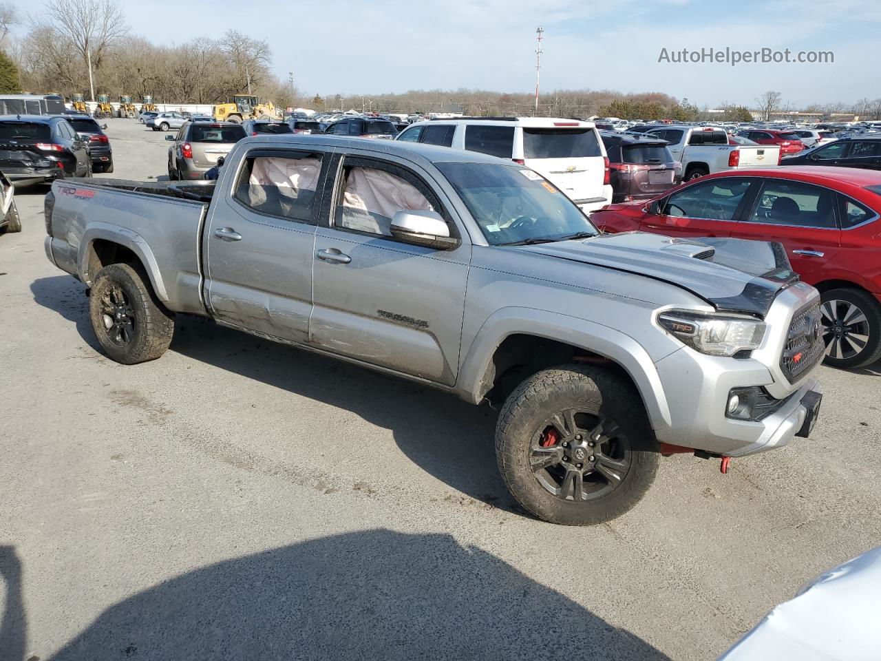 2017 Toyota Tacoma Double Cab Gray vin: 3TMDZ5BN6HM024759