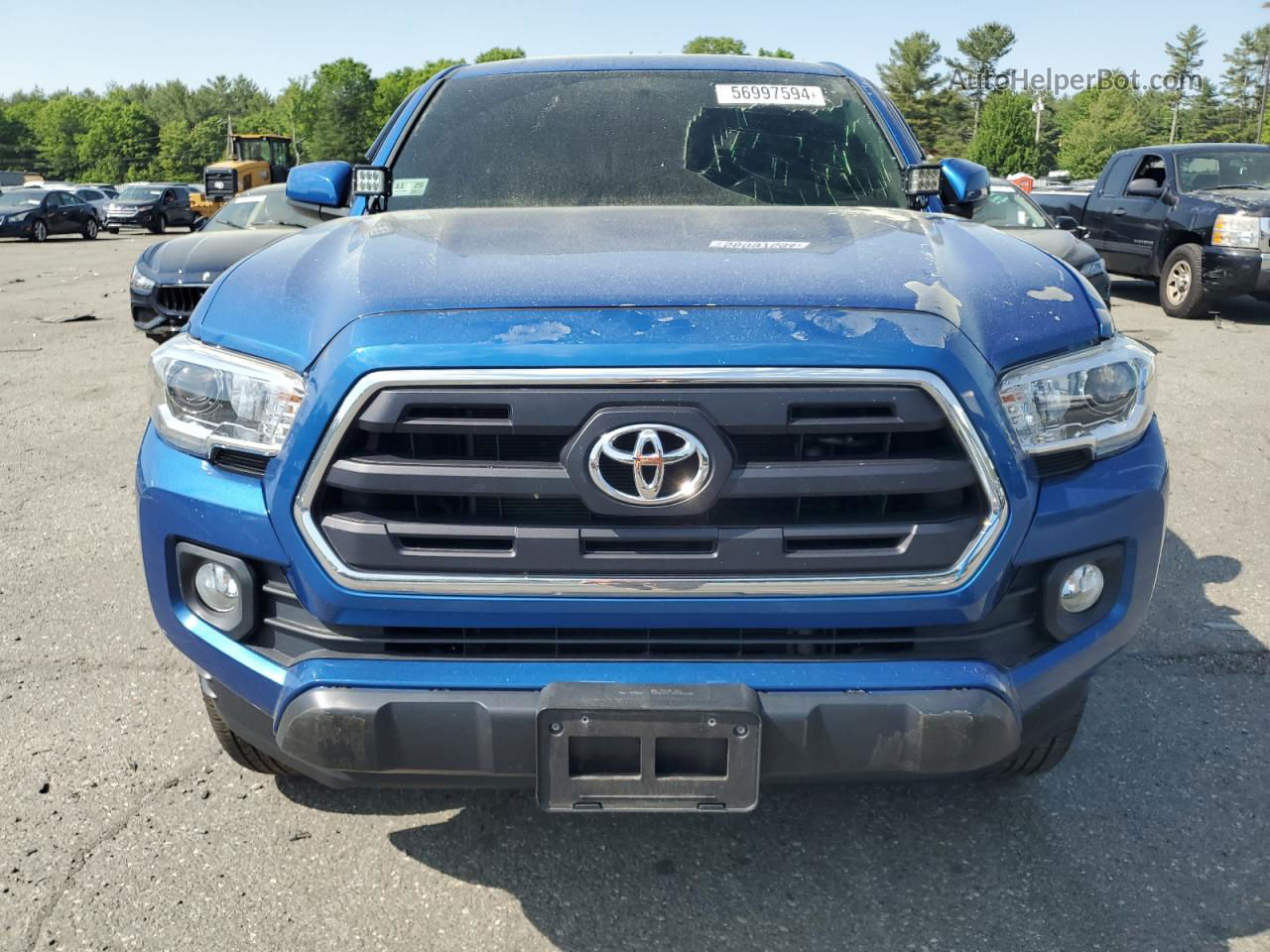 2017 Toyota Tacoma Double Cab Blue vin: 3TMDZ5BN6HM033123