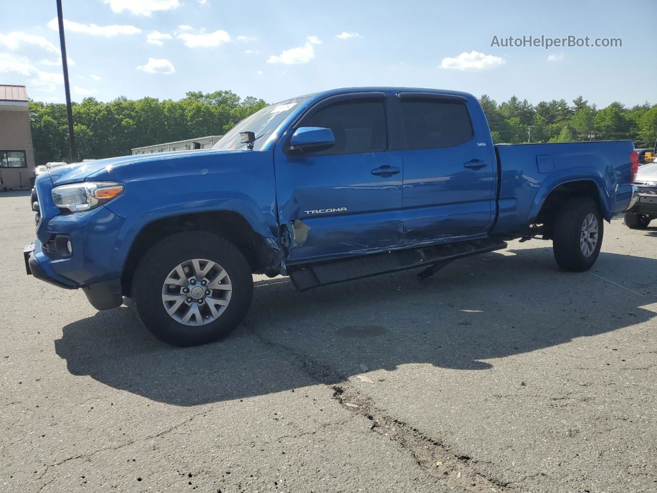 2017 Toyota Tacoma Double Cab Blue vin: 3TMDZ5BN6HM033123