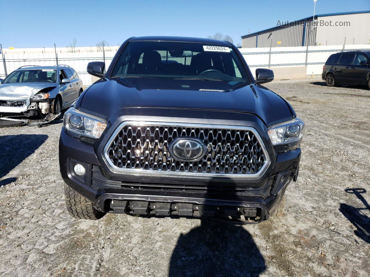 2019 Toyota Tacoma Double Cab Gray vin: 3TMDZ5BN6KM065786