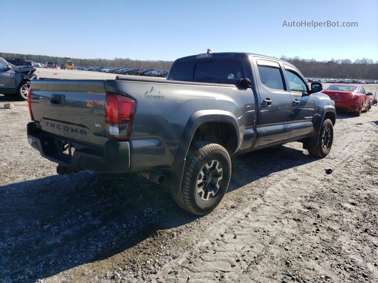 2019 Toyota Tacoma Double Cab Gray vin: 3TMDZ5BN6KM065786