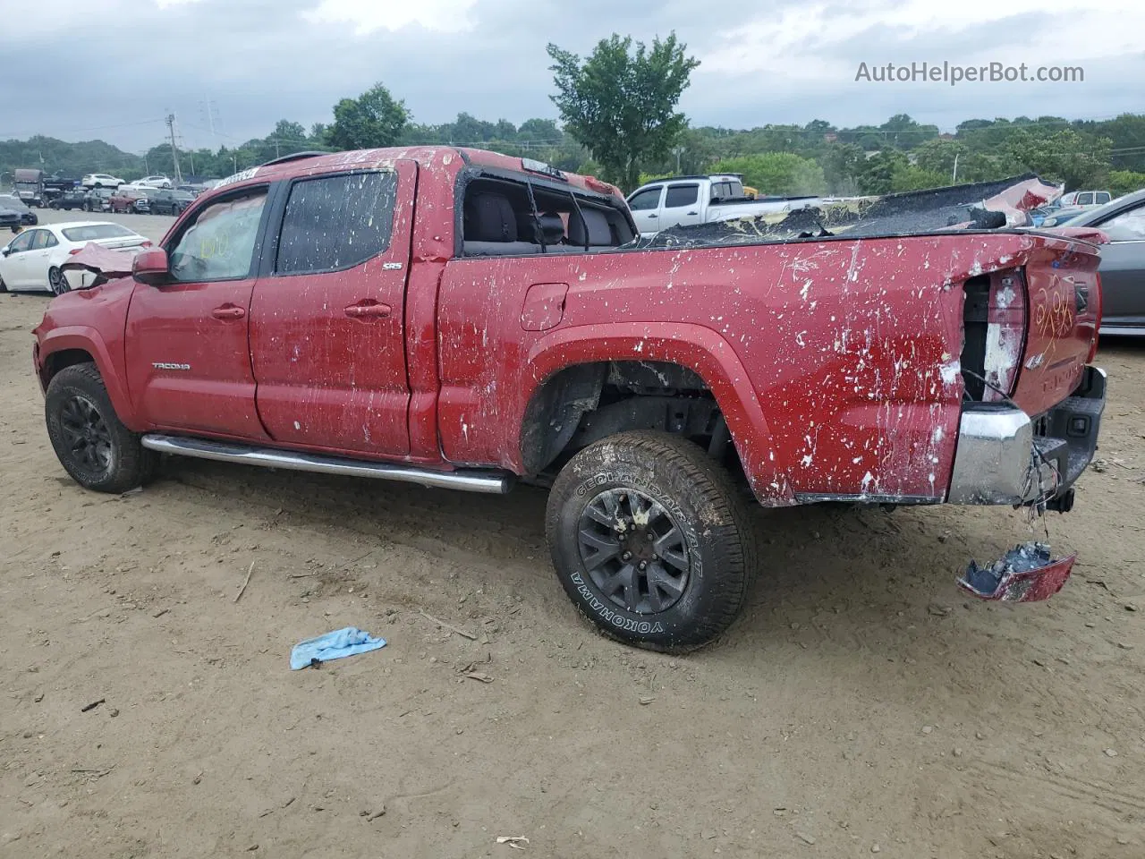 2020 Toyota Tacoma Double Cab Red vin: 3TMDZ5BN6LM094934