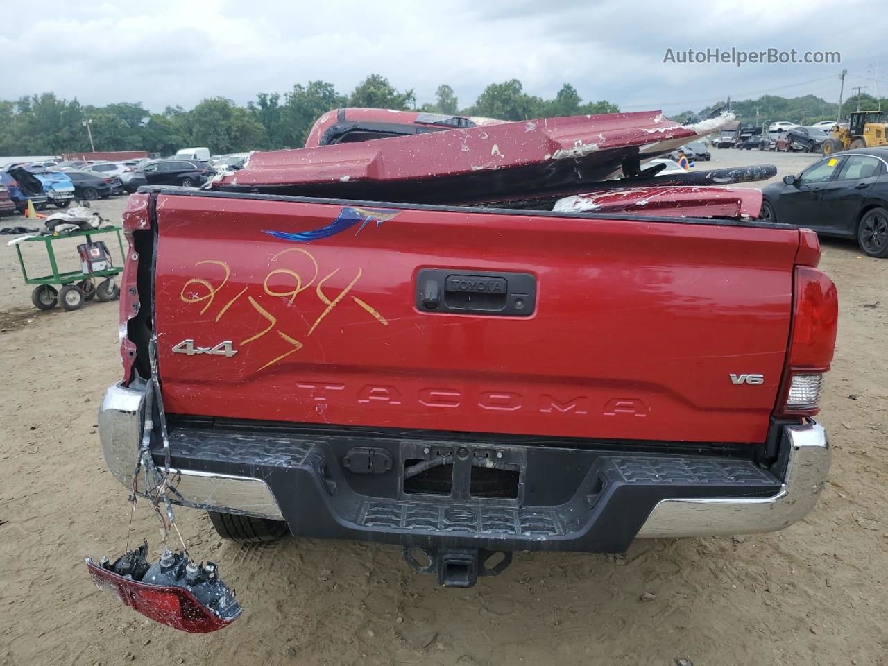 2020 Toyota Tacoma Double Cab Red vin: 3TMDZ5BN6LM094934