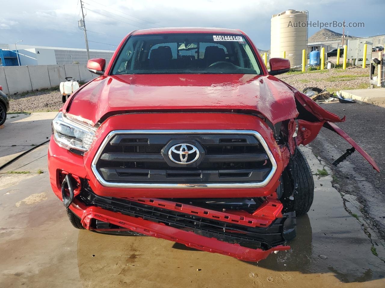 2017 Toyota Tacoma Double Cab Red vin: 3TMDZ5BN7HM023118