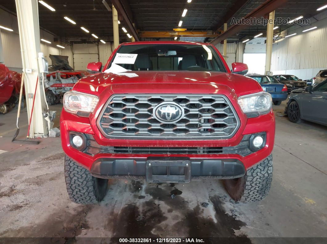 2020 Toyota Tacoma Trd Off-road Red vin: 3TMDZ5BN7LM095767