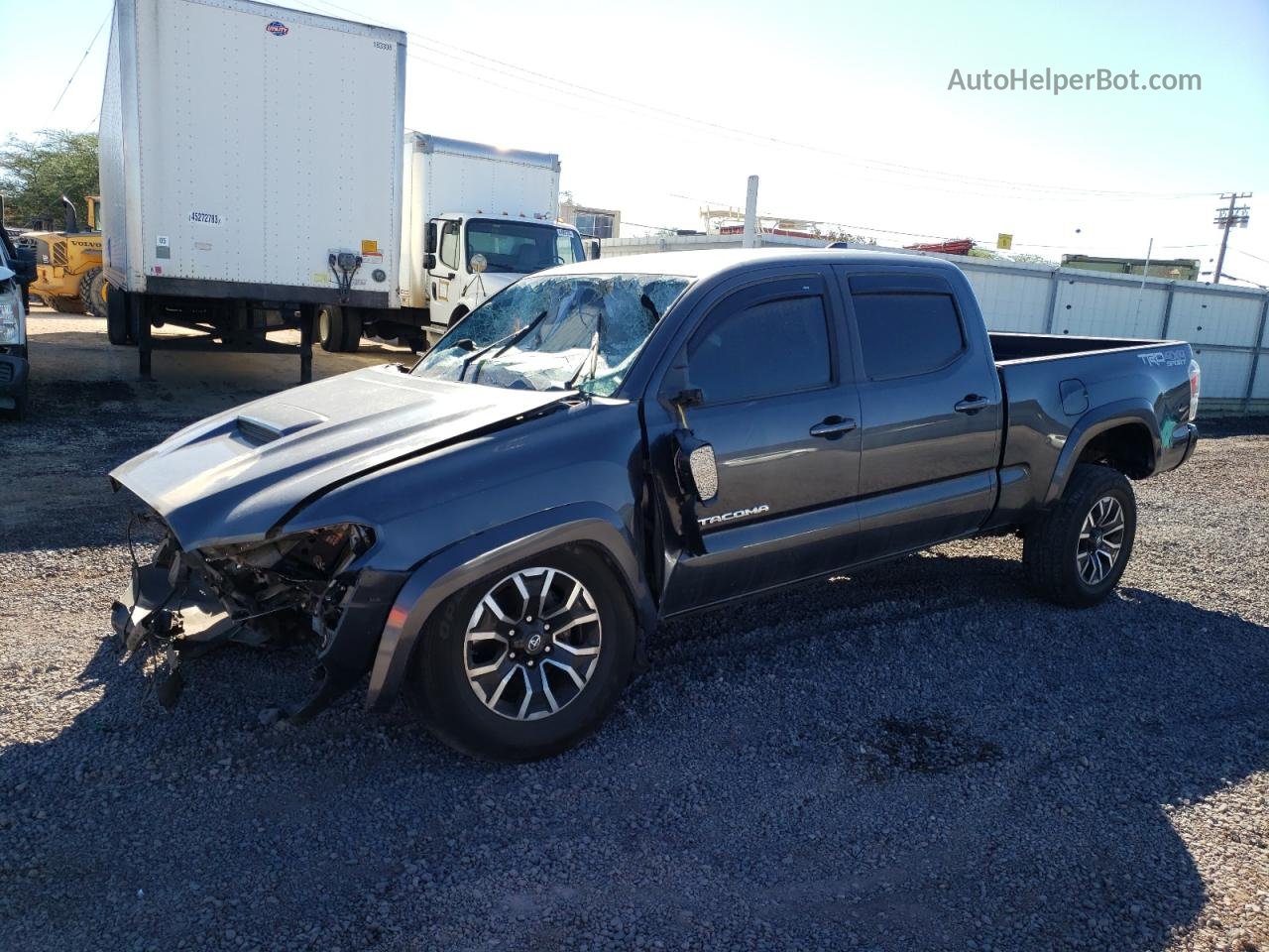 2021 Toyota Tacoma Double Cab Gray vin: 3TMDZ5BN7MM099836