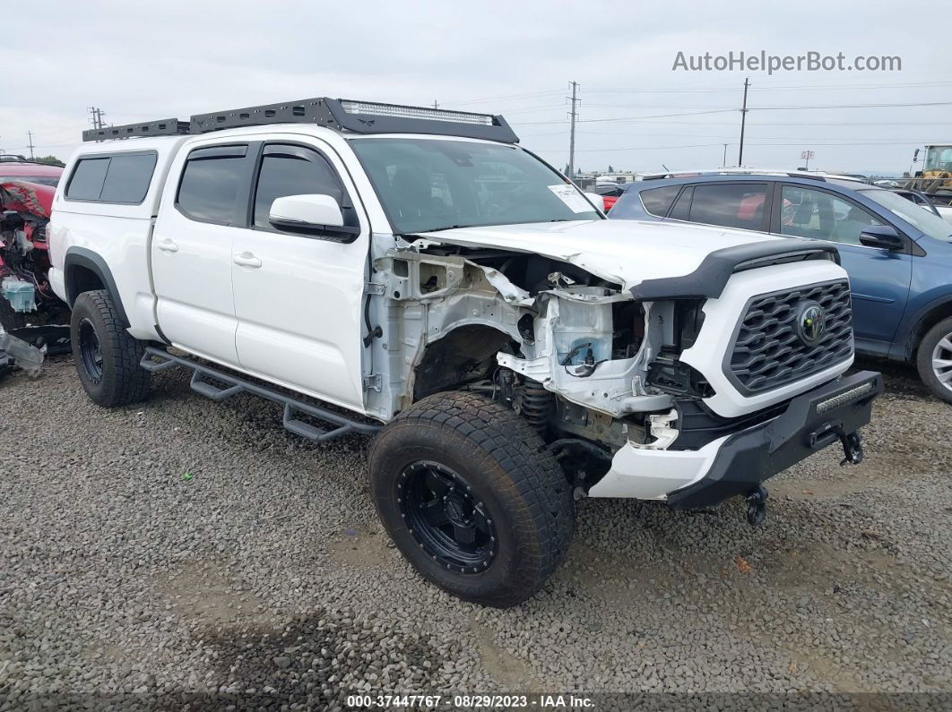 2021 Toyota Tacoma 4wd Sr5/trd Sport White vin: 3TMDZ5BN7MM108549