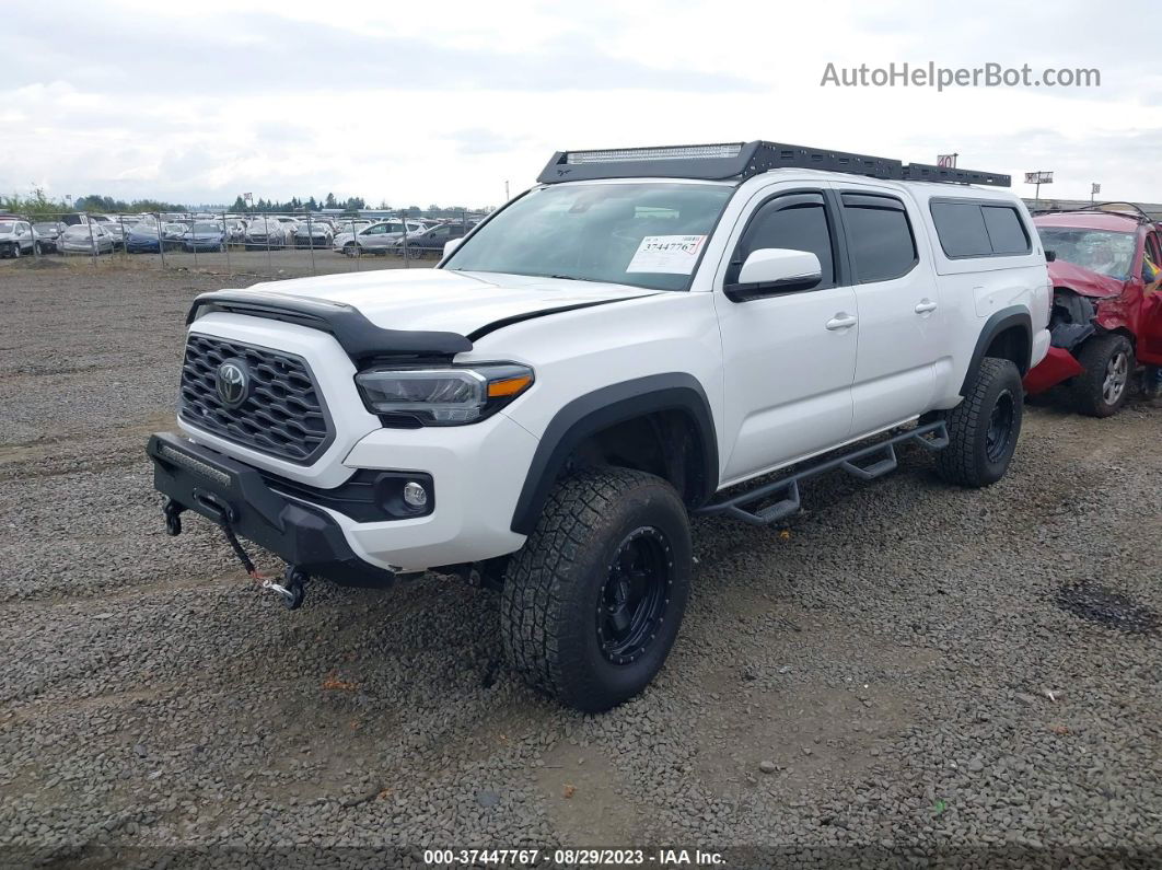 2021 Toyota Tacoma 4wd Sr5/trd Sport White vin: 3TMDZ5BN7MM108549