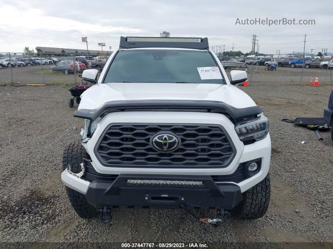 2021 Toyota Tacoma 4wd Sr5/trd Sport White vin: 3TMDZ5BN7MM108549