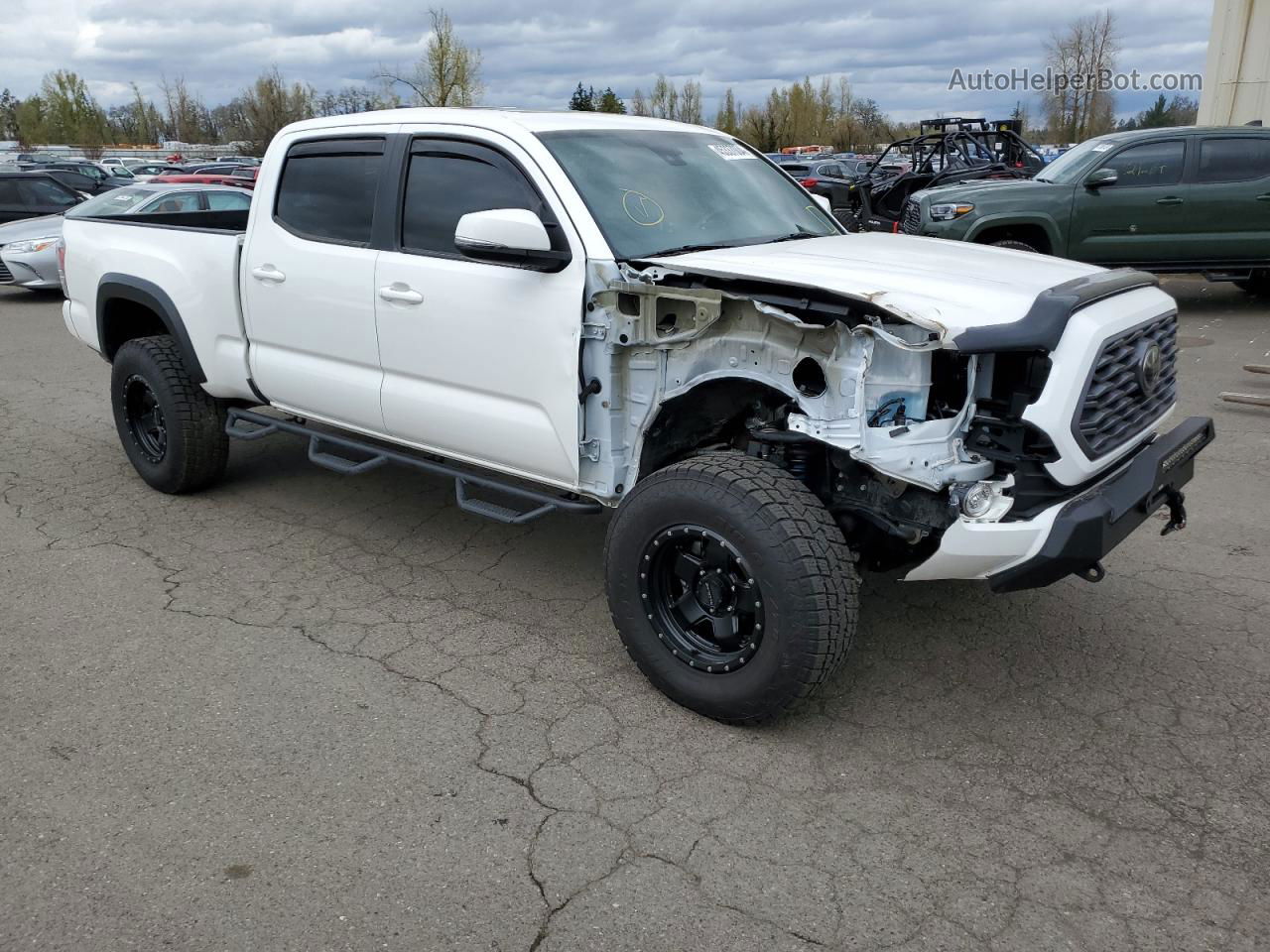 2021 Toyota Tacoma Double Cab White vin: 3TMDZ5BN7MM108549