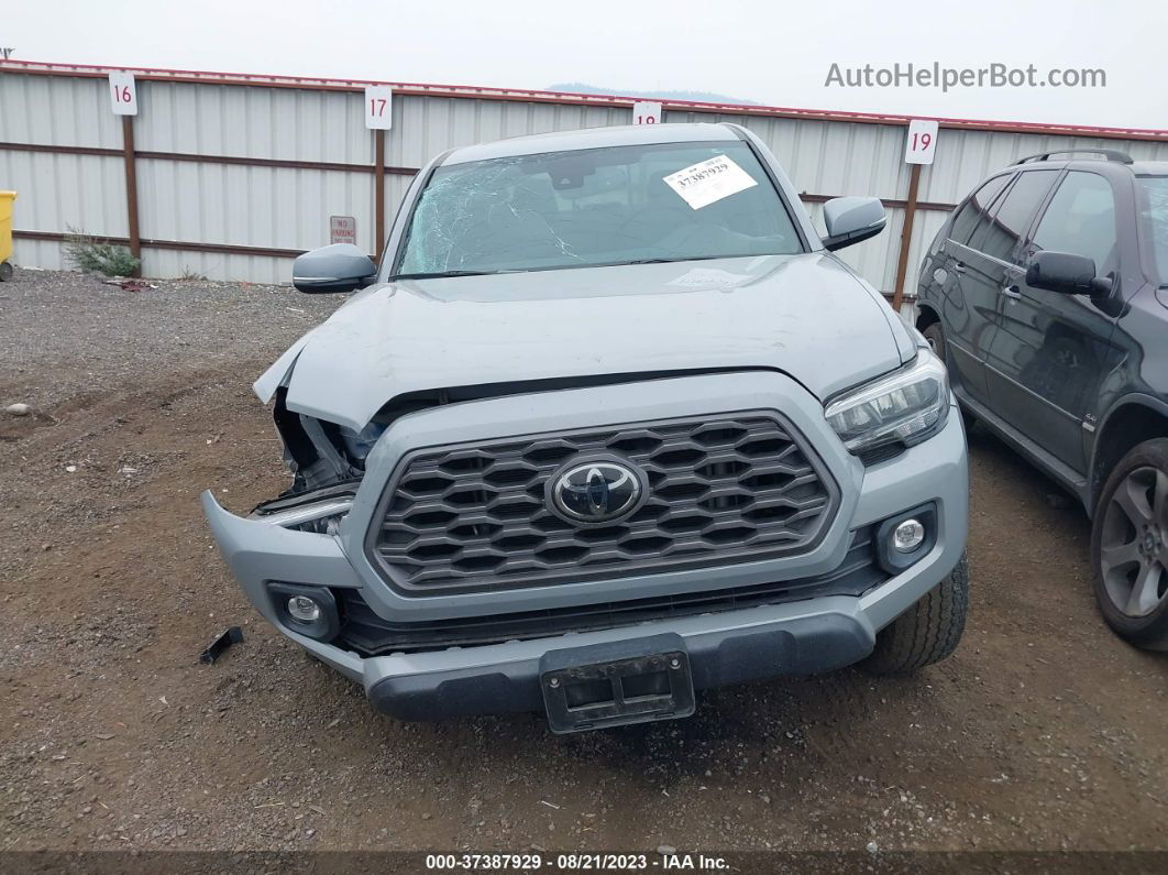 2021 Toyota Tacoma 4wd Trd Off Road Gray vin: 3TMDZ5BN7MM113119