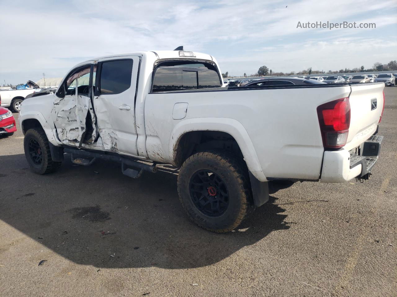 2019 Toyota Tacoma Double Cab White vin: 3TMDZ5BN8KM055485