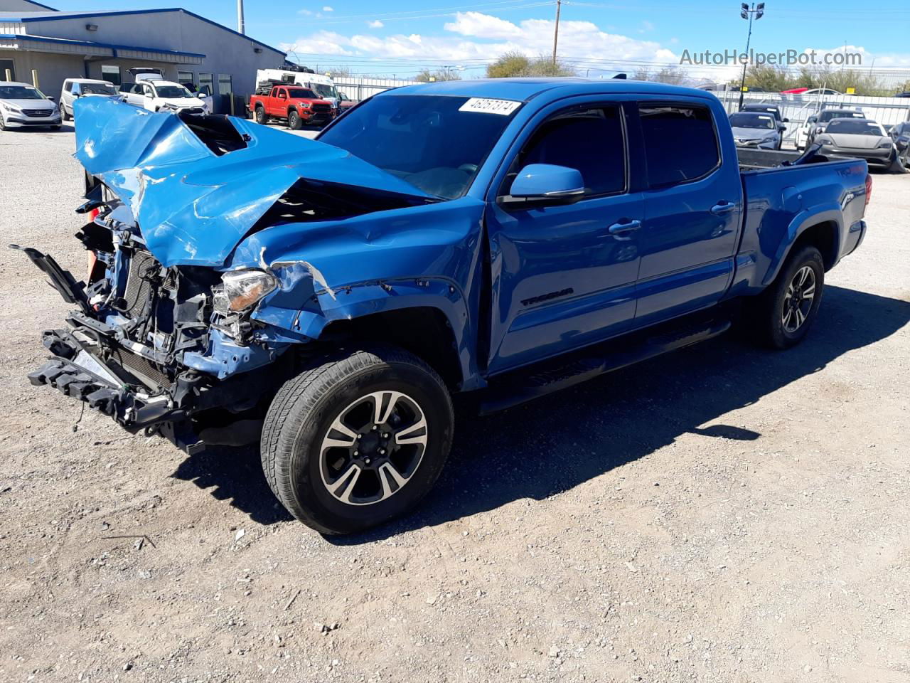 2019 Toyota Tacoma Double Cab Blue vin: 3TMDZ5BN8KM059083