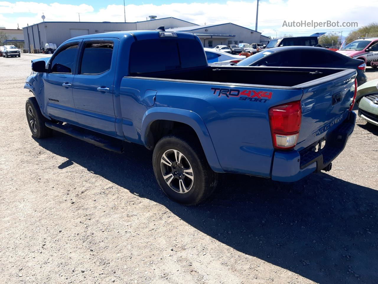 2019 Toyota Tacoma Double Cab Синий vin: 3TMDZ5BN8KM059083