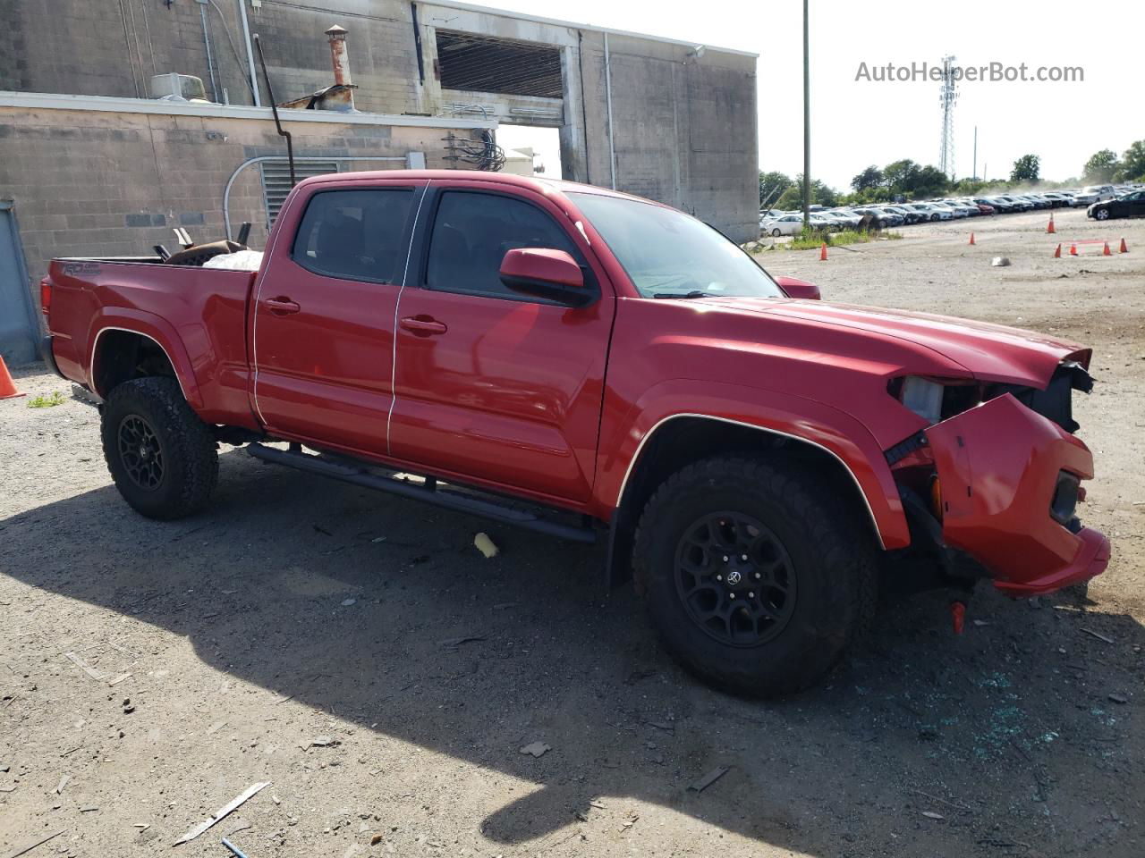 2020 Toyota Tacoma Double Cab Red vin: 3TMDZ5BN8LM093218