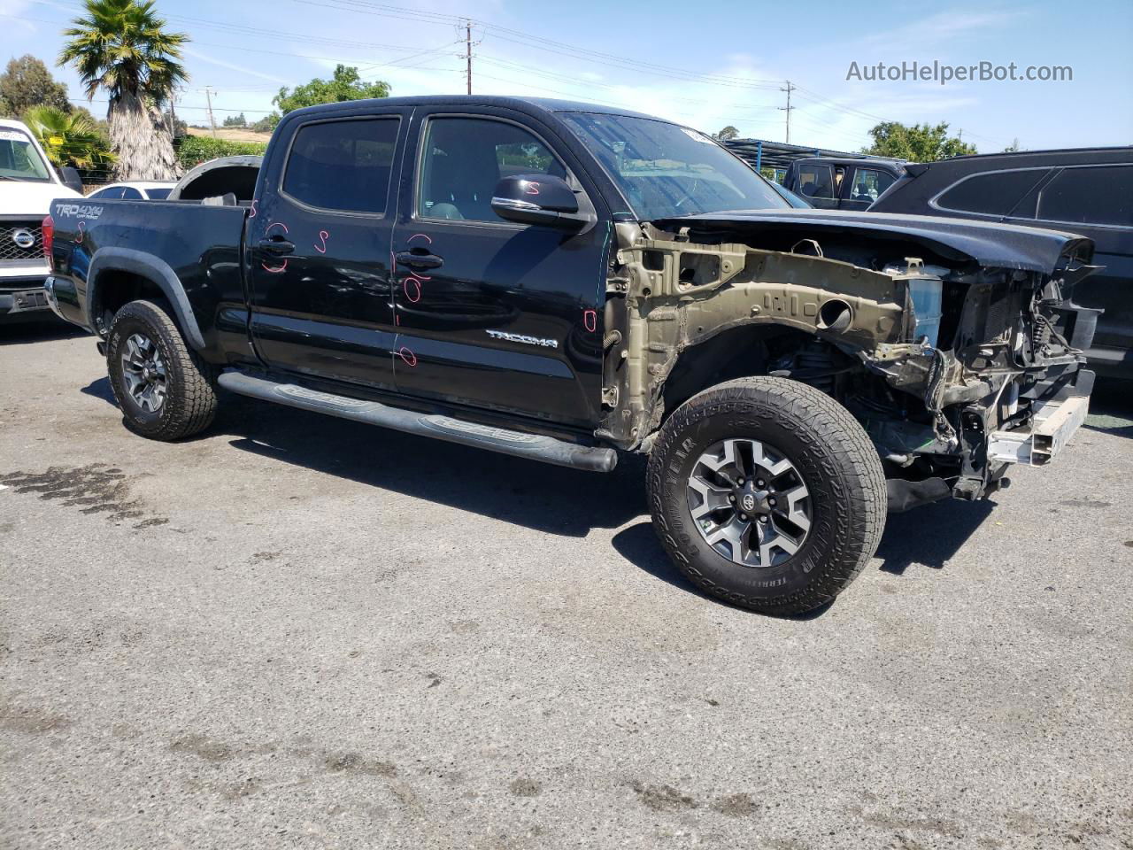 2017 Toyota Tacoma Double Cab Black vin: 3TMDZ5BN9HM029552