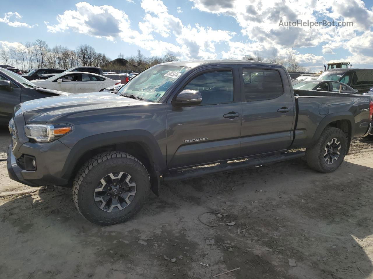 2017 Toyota Tacoma Double Cab Gray vin: 3TMDZ5BN9HM031740