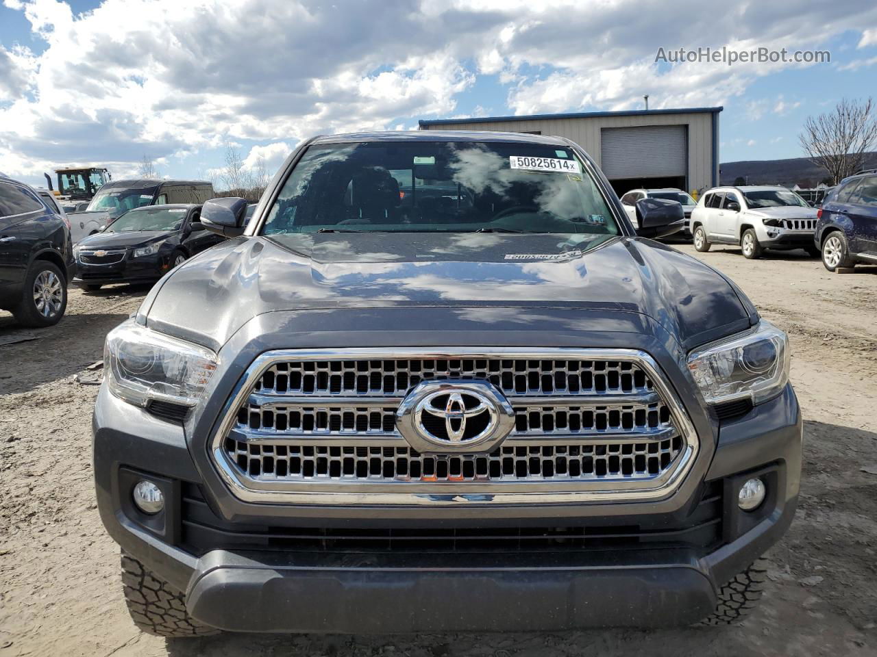 2017 Toyota Tacoma Double Cab Gray vin: 3TMDZ5BN9HM031740