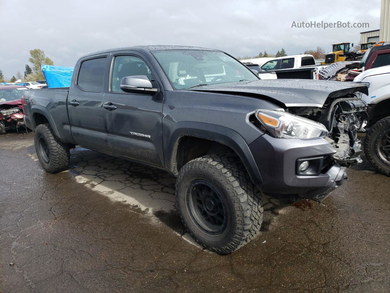 2019 Toyota Tacoma Double Cab Gray vin: 3TMDZ5BNXKM064558