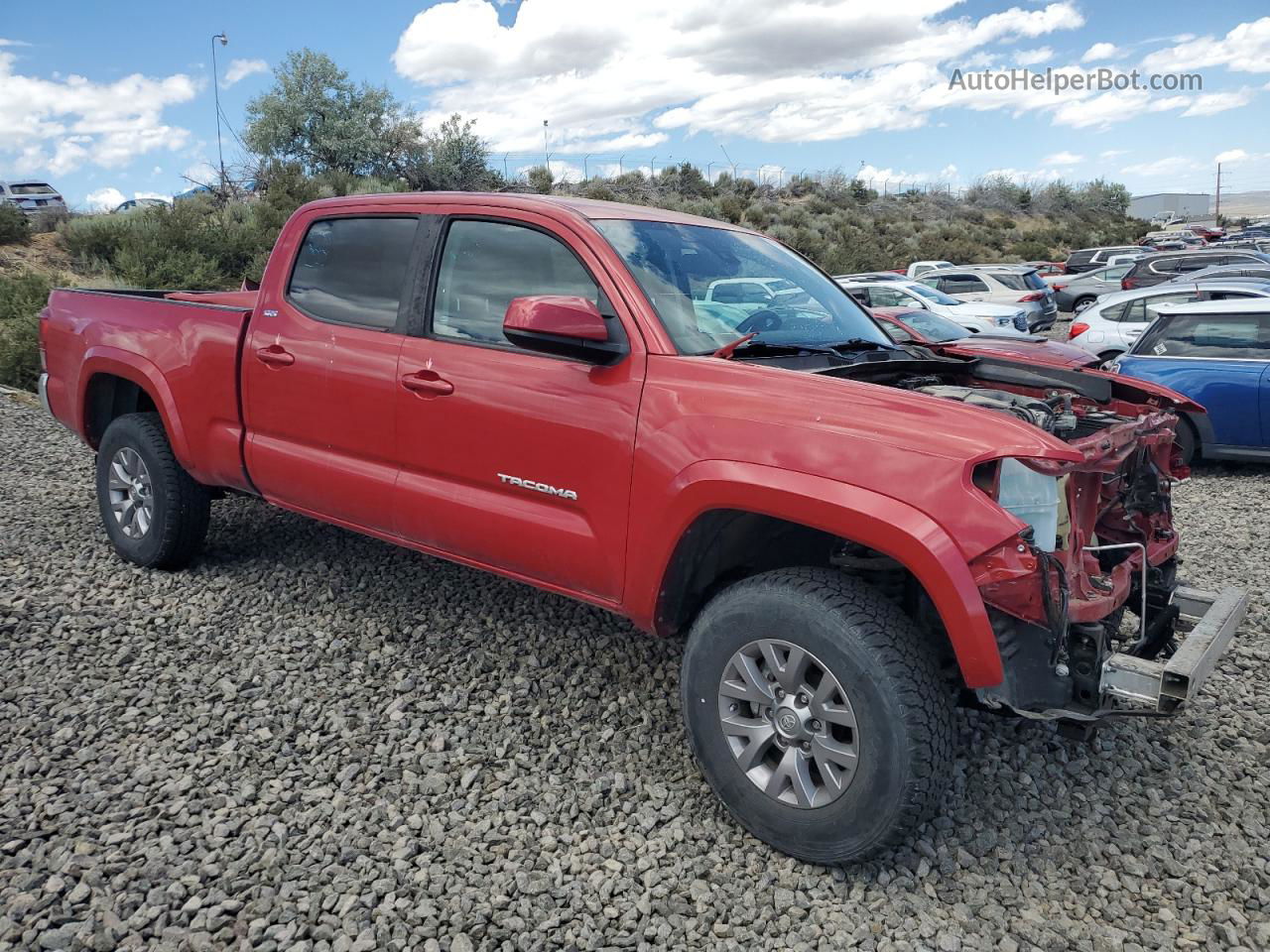 2019 Toyota Tacoma Double Cab Красный vin: 3TMDZ5BNXKM075379