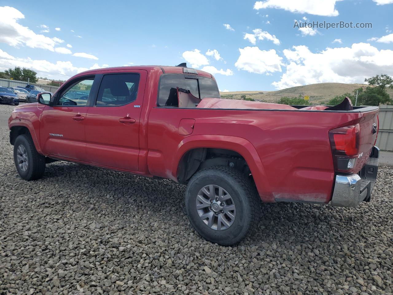 2019 Toyota Tacoma Double Cab Red vin: 3TMDZ5BNXKM075379