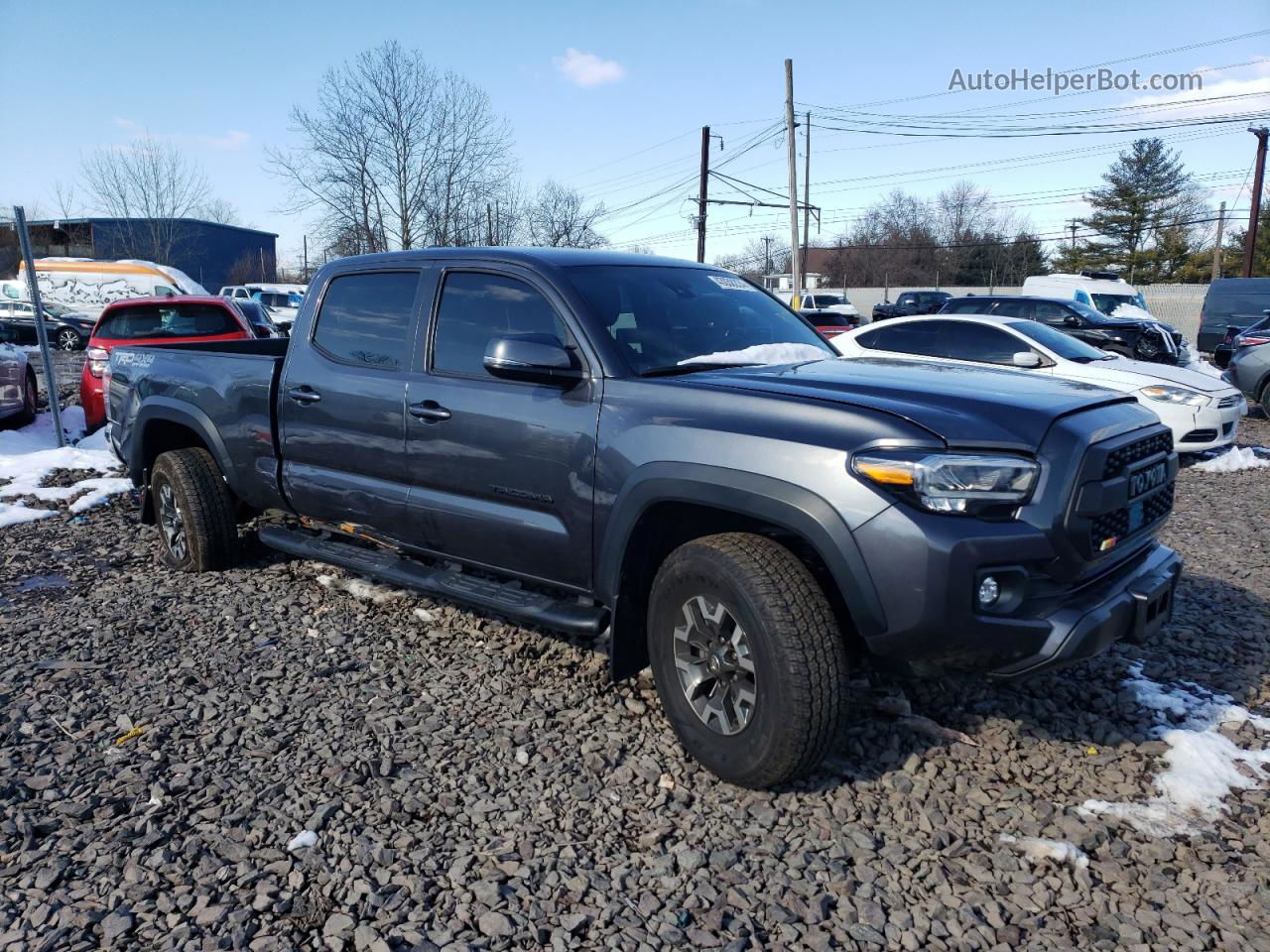 2020 Toyota Tacoma Double Cab Gray vin: 3TMDZ5BNXLM091647