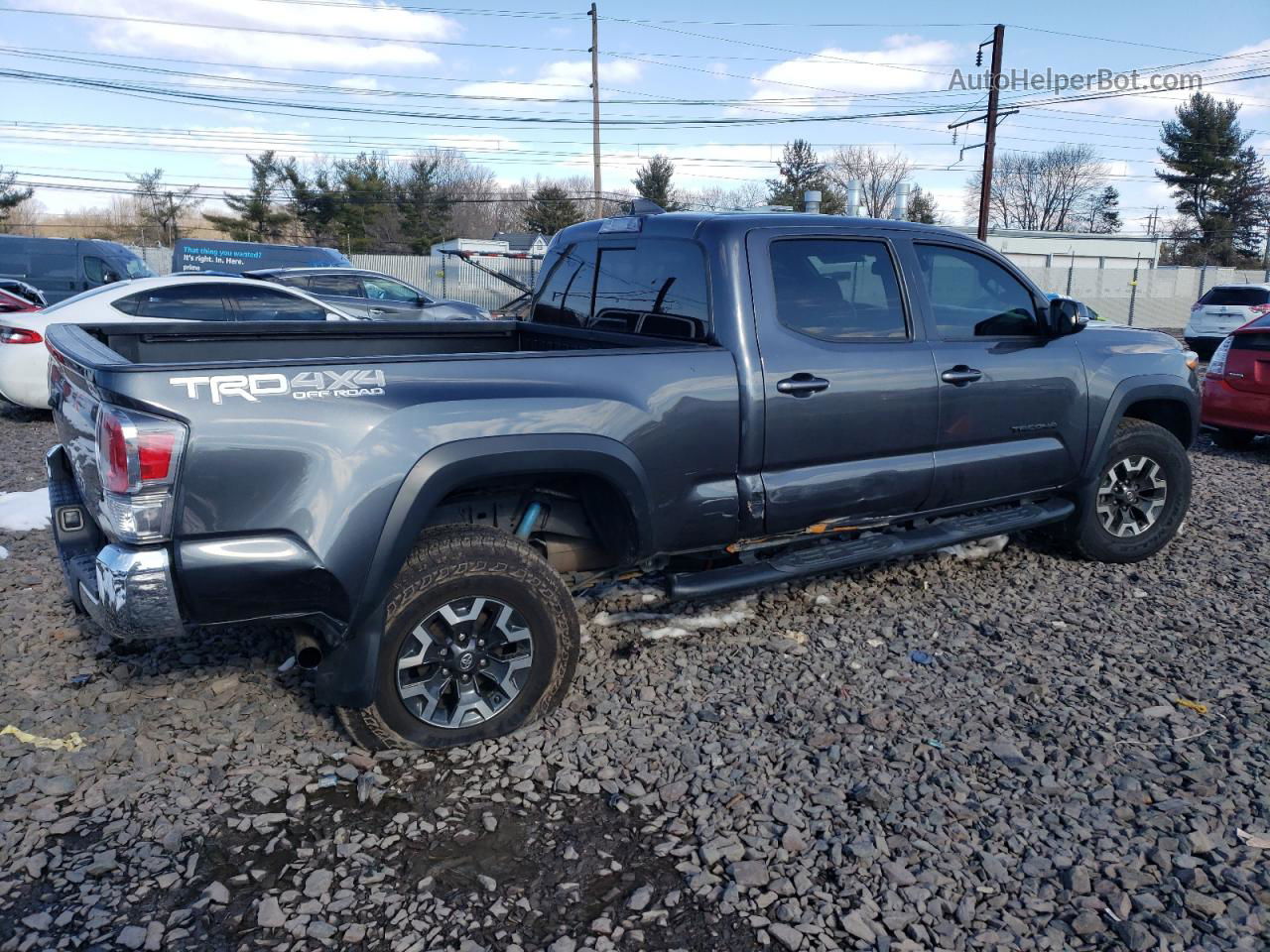 2020 Toyota Tacoma Double Cab Gray vin: 3TMDZ5BNXLM091647