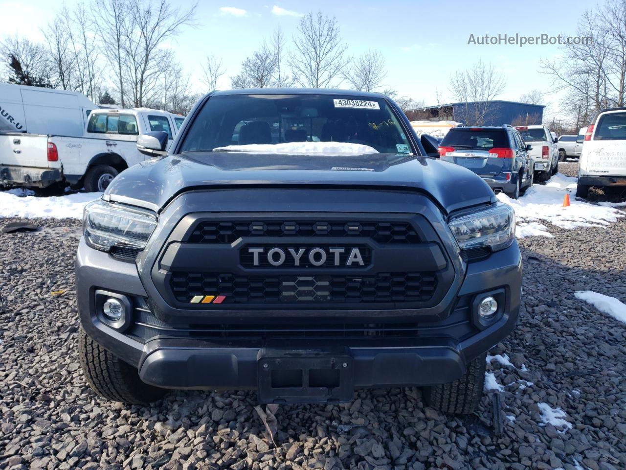 2020 Toyota Tacoma Double Cab Gray vin: 3TMDZ5BNXLM091647