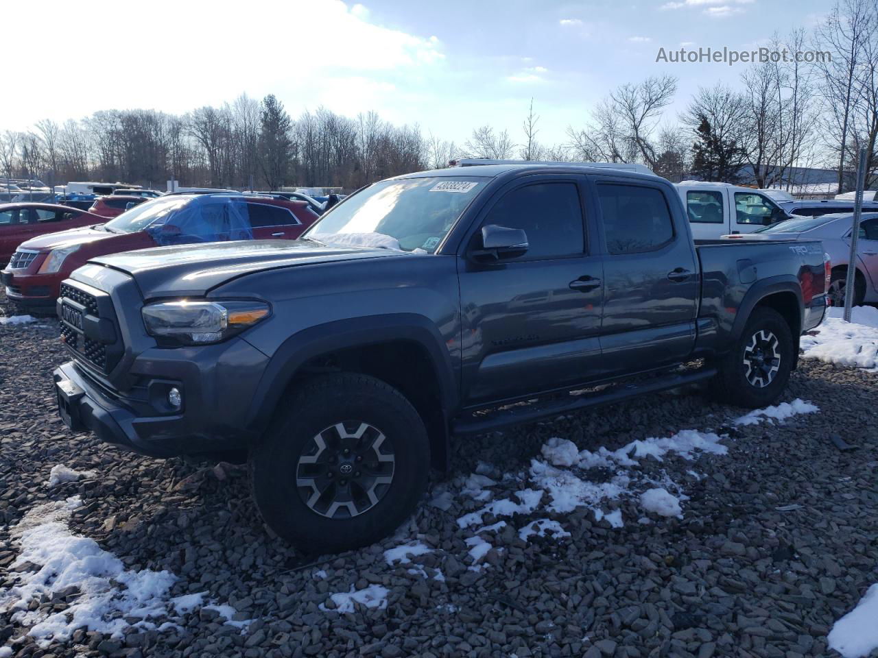 2020 Toyota Tacoma Double Cab Серый vin: 3TMDZ5BNXLM091647