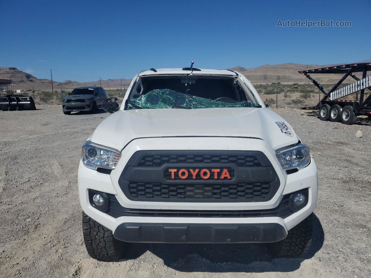 2021 Toyota Tacoma Double Cab White vin: 3TMDZ5BNXMM116709