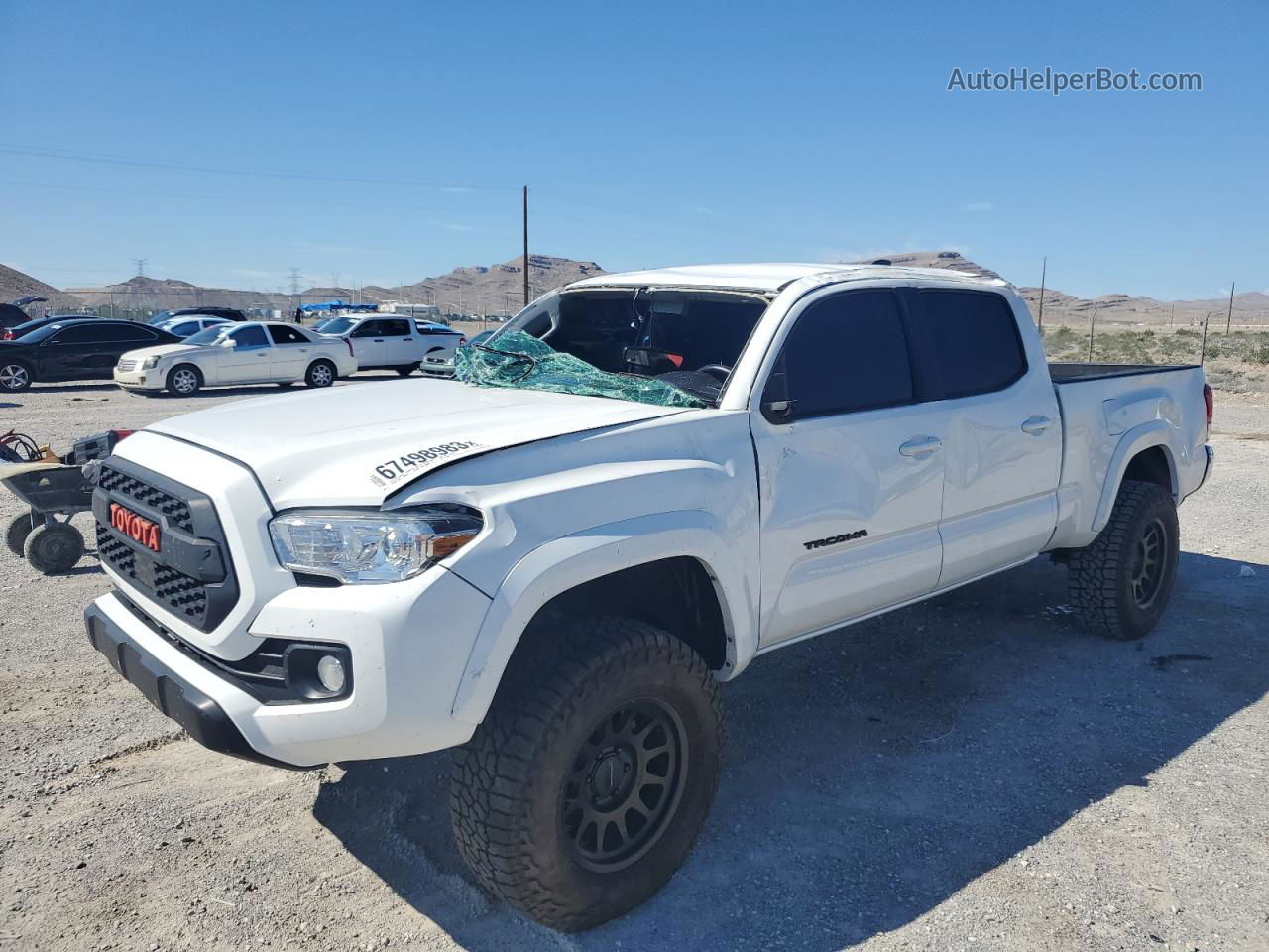 2021 Toyota Tacoma Double Cab White vin: 3TMDZ5BNXMM116709