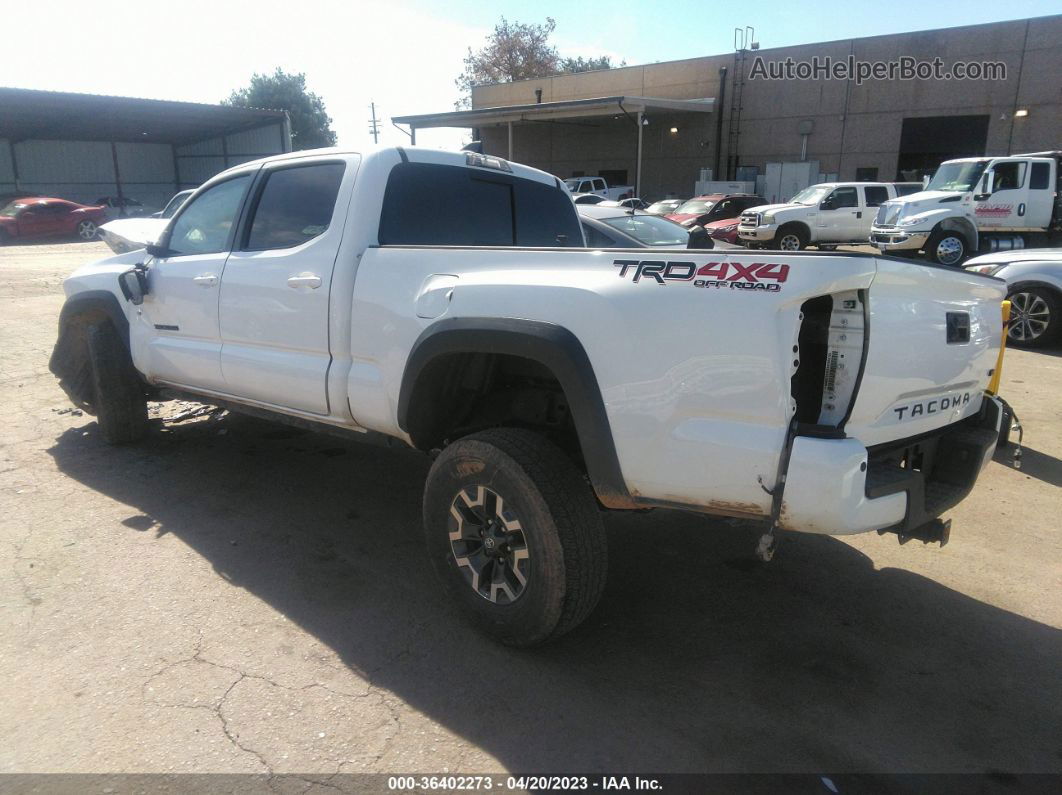 2021 Toyota Tacoma 4wd Sr5/trd Sport White vin: 3TMDZ5BNXMM120369