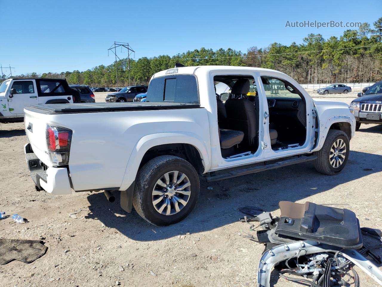 2021 Toyota Tacoma Double Cab White vin: 3TMEZ5CN3MM155614