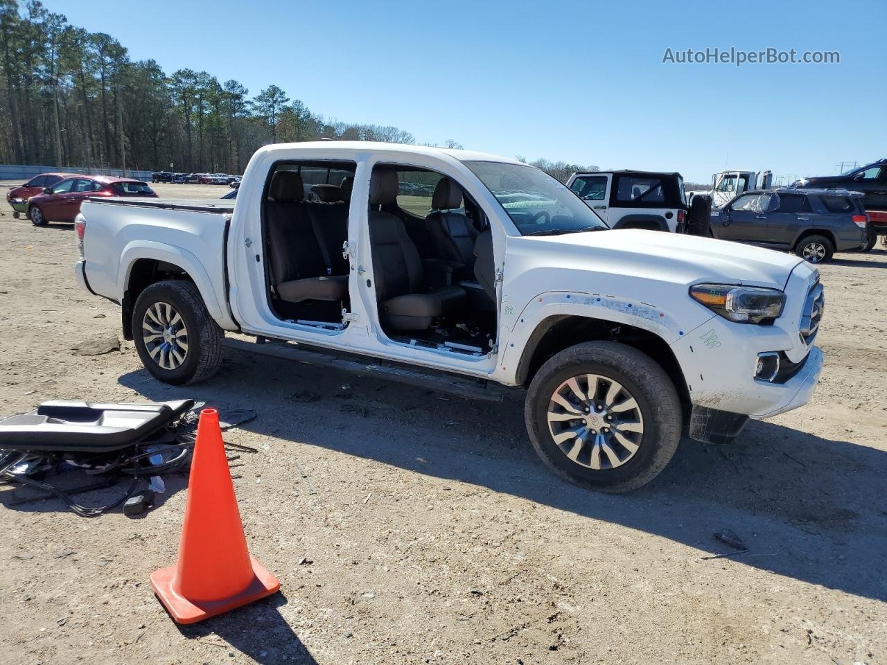 2021 Toyota Tacoma Double Cab White vin: 3TMEZ5CN3MM155614