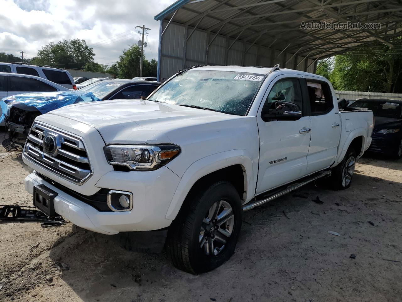 2019 Toyota Tacoma Double Cab White vin: 3TMEZ5CN5KM102457