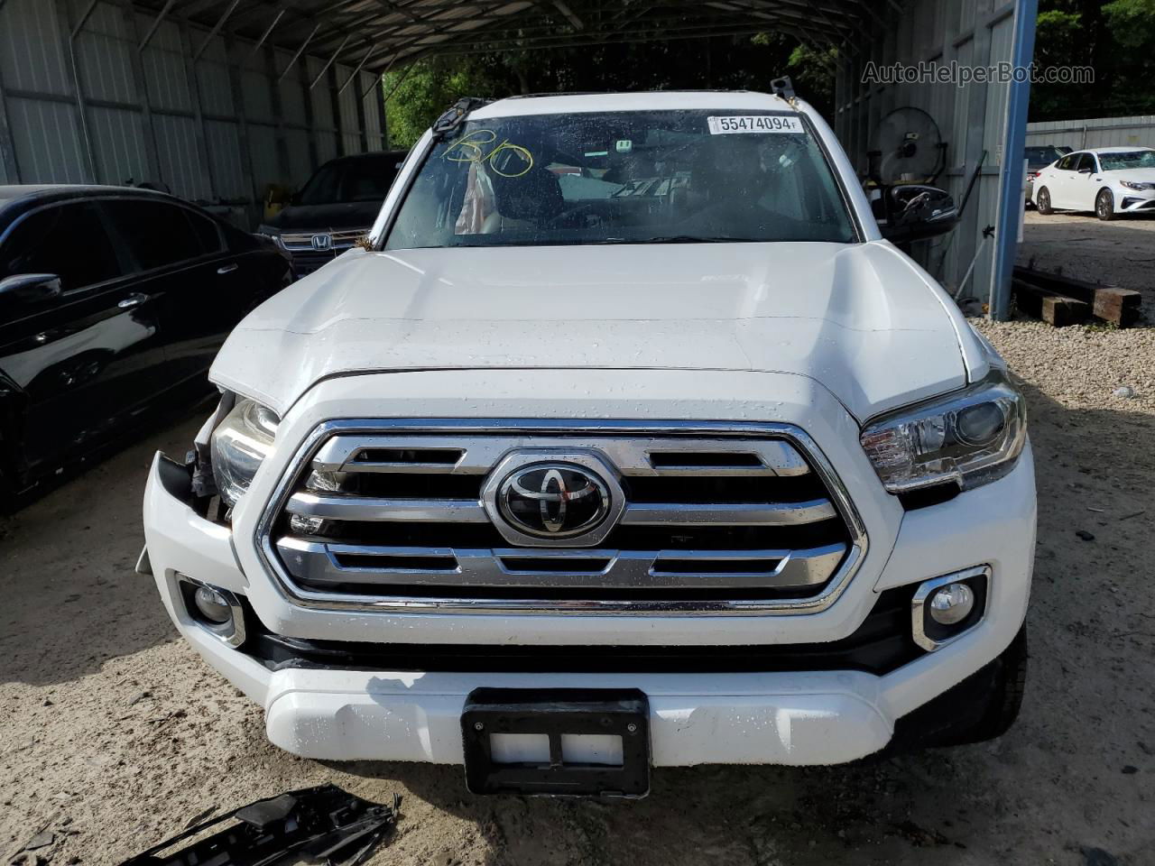 2019 Toyota Tacoma Double Cab White vin: 3TMEZ5CN5KM102457