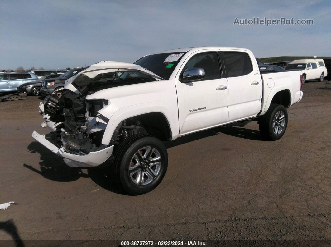 2017 Toyota Tacoma Limited White vin: 3TMEZ5CNXHM028509