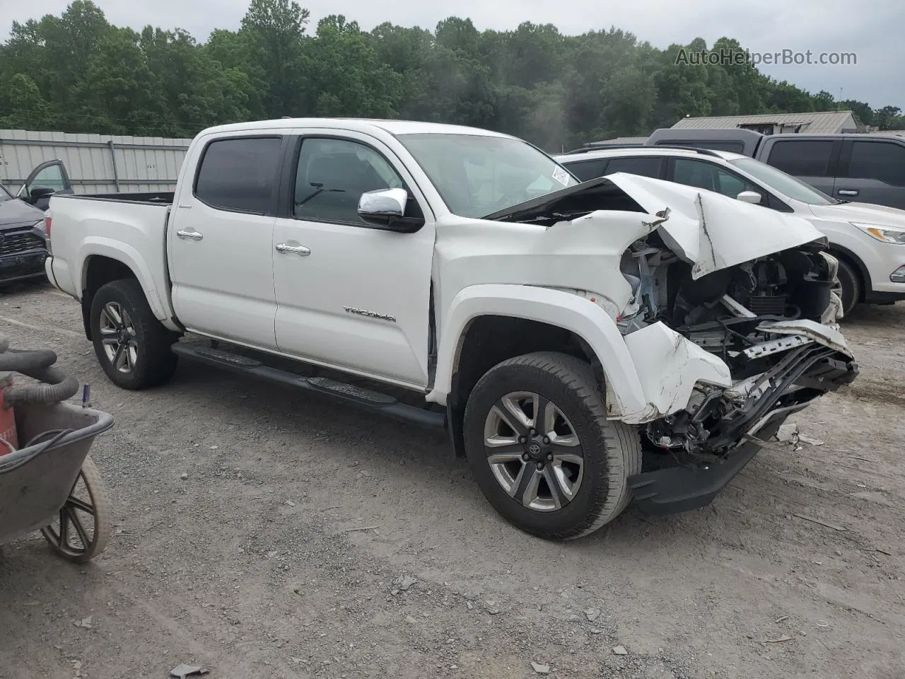 2017 Toyota Tacoma Double Cab White vin: 3TMGZ5AN0HM059943