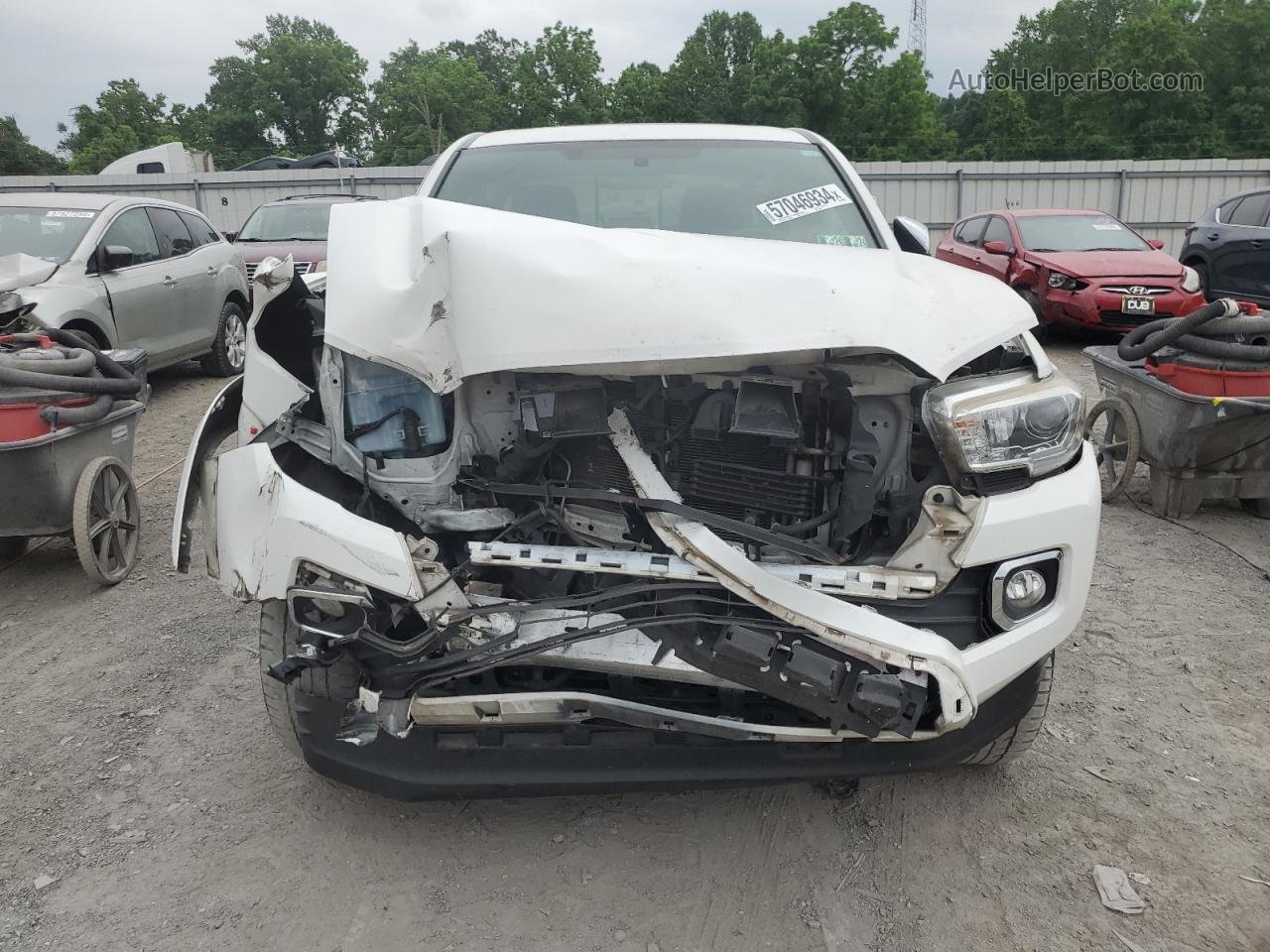 2017 Toyota Tacoma Double Cab White vin: 3TMGZ5AN0HM059943